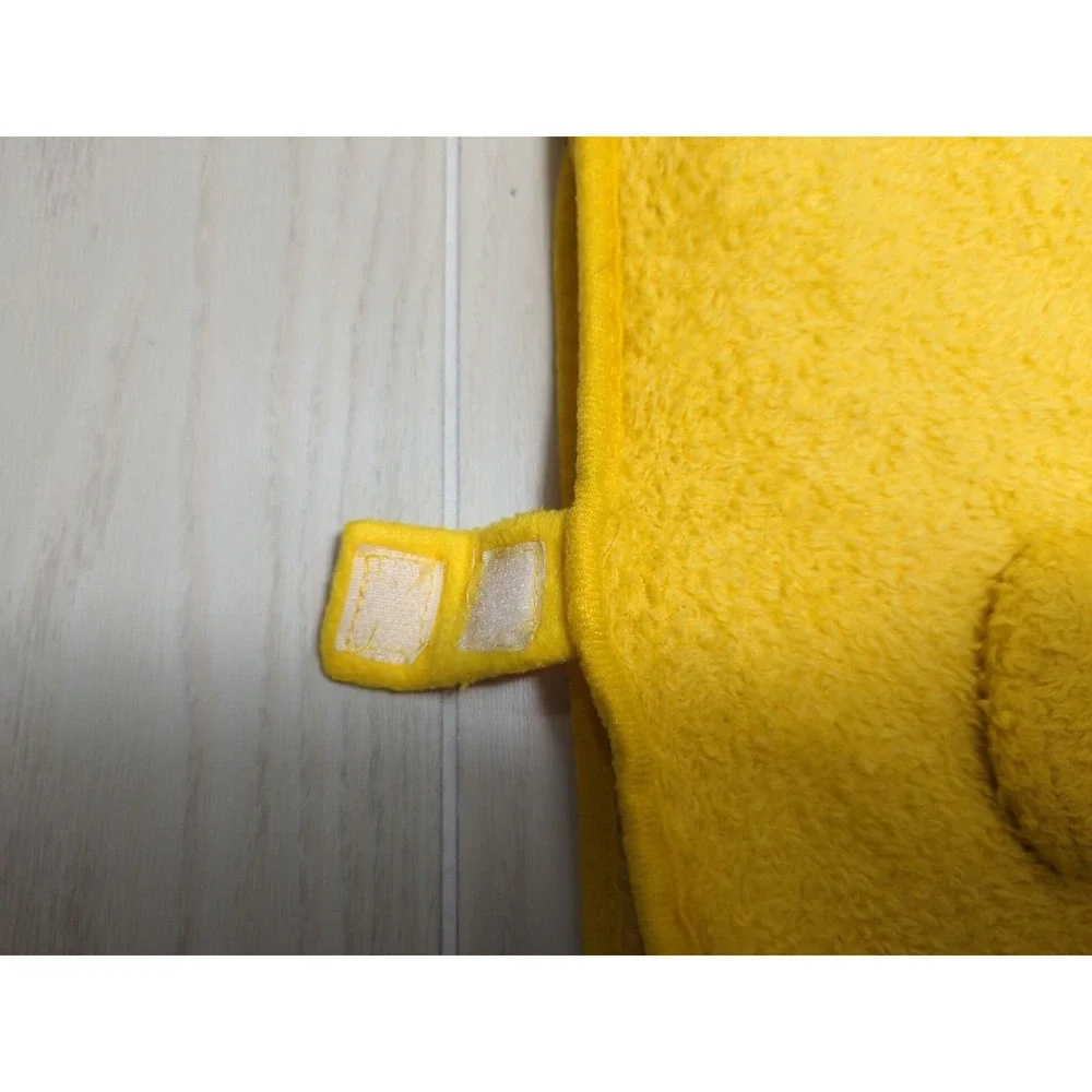 Yellow duck duckling roll up travel plush Baby Blanket 3D face feet wings